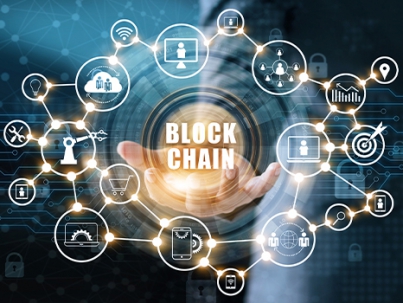 Blockchain abstract image